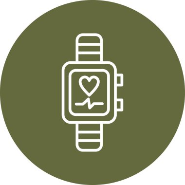 smartwatch simgesi, vektör illüstrasyonu basit tasarım