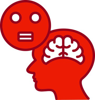 Korku Web simgesi vektör illüstrasyonu