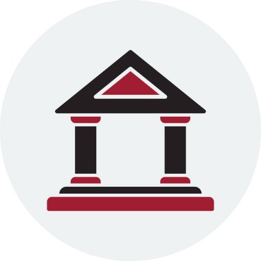 Banka web simgesi basit illüstrasyon 