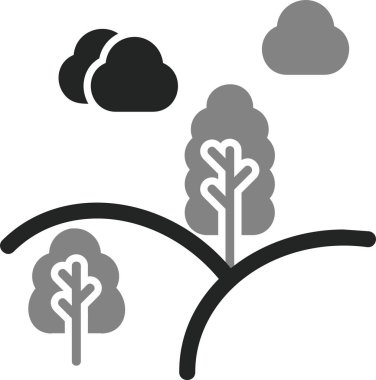 Çevresel ekoloji ikonu vektör illüstrasyonu 