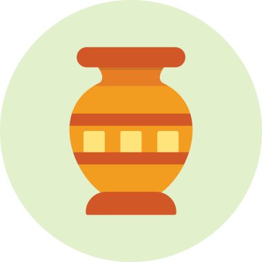 Vazo. Web simgesi basit illüstrasyon