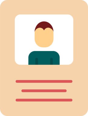 İsim Etiket Simgesi, vektör illüstrasyonu  