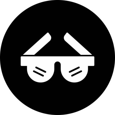 Gözlük. Web simgesi basit illüstrasyon 