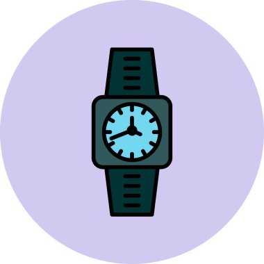 Smartwatch icon, vector illustration simple design