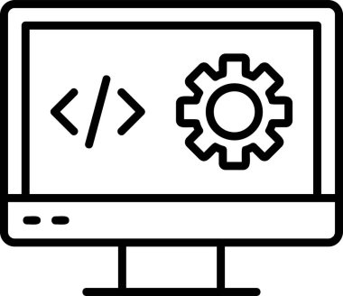 Hesaplanıyor. Web simgesi vektör illüstrasyonu