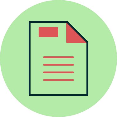 Bir soyut vergi belgesinin web tabanlı vektör illüstrasyonu.