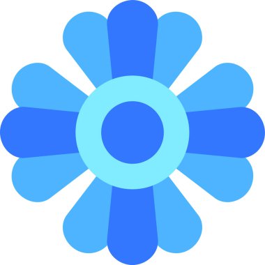 Gaillardia çiçek ikonu vektör çizimi