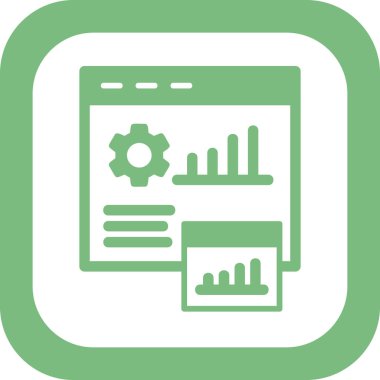 Bir vektör biçiminde gösterilen modern kullanıcı veri simgesi.