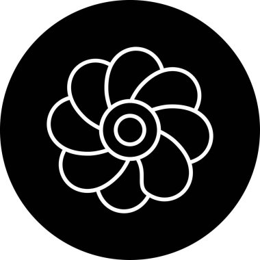 Oleander çiçeği. Web simgesi basit illüstrasyon 