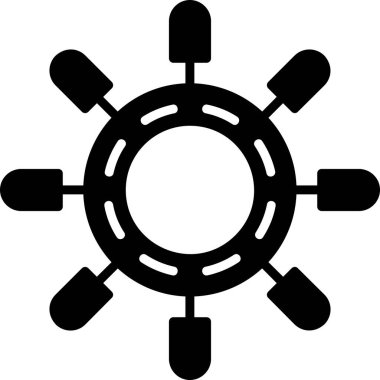 Dümen. Web simgesi basit illüstrasyon