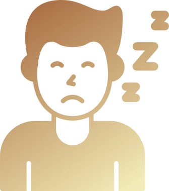 Sıkıldım. Web simgesi basit illüstrasyon