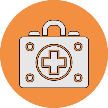 İlk yardım kiti vektör illüstrasyonu