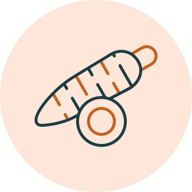 Beyaz Arkaplanda Yucca Simgesi İzole Edildi 