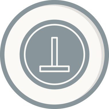 Beyaz arkaplan resimleme ile dikey simge tasarımı