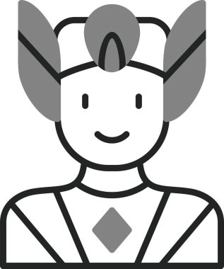 Süper kahraman ağ simgesi, vektör illüstrasyonu