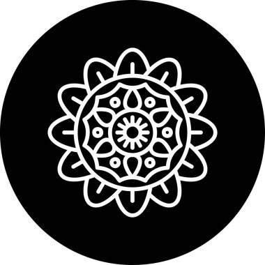 mandala tasarımı, web basit illüstrasyonu