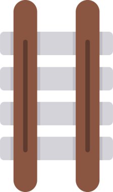 Demiryolu simgesi vektör illüstrasyonu