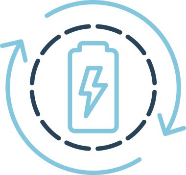Enerji simgesinin vektör illüstrasyonu