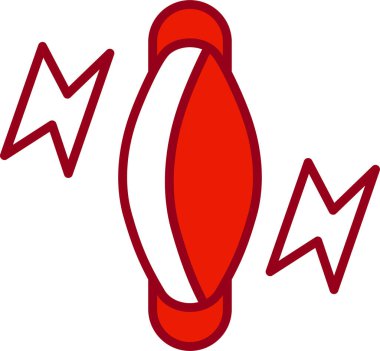 Kas ağrısı. Web simgesi basit illüstrasyon