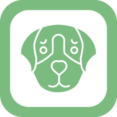 Av köpeği. Web simgesi basit tasarım