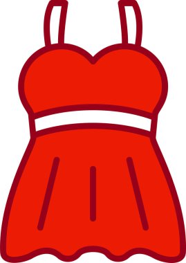 Elbise. Web simgesi basit illüstrasyon 