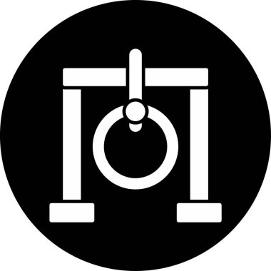 Salıncak ağ ikonu vektör illüstrasyonu