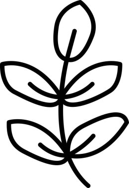 Royal Fern simge vektör illüstrasyonunu bırakıyor