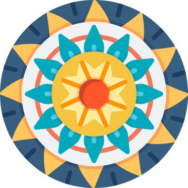 mandala tasarımı, web basit illüstrasyonu