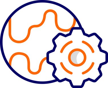 Basit bir Global simgesi. vektör tasarımı