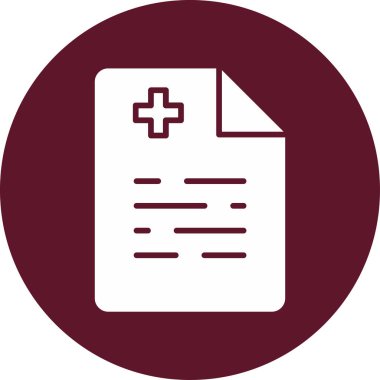 Sağlık Sigortası pano simgesi, vektör illüstrasyonu