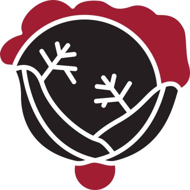 Lahana. Web simgesi basit illüstrasyon