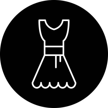 Elbise. Web simgesi basit illüstrasyon 