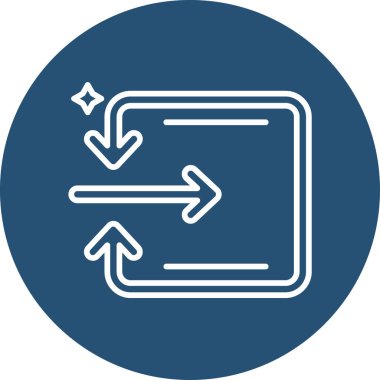 Basit ok simgesi vektör illüstrasyonu