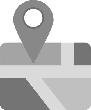 harita pin ikonu vektör illüstrasyonu 
