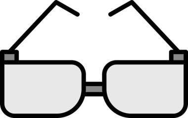 Güneş gözlüğü. Web simgesi basit illüstrasyon