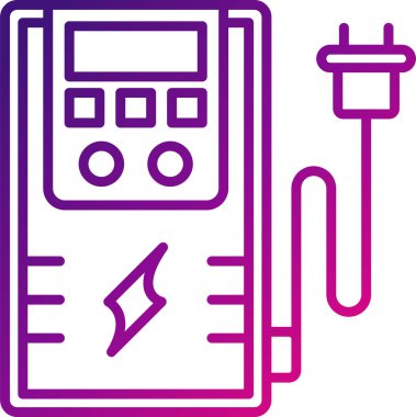 Kesintisiz Güç Arzı Elektrik Cihazı. Basit resimleme