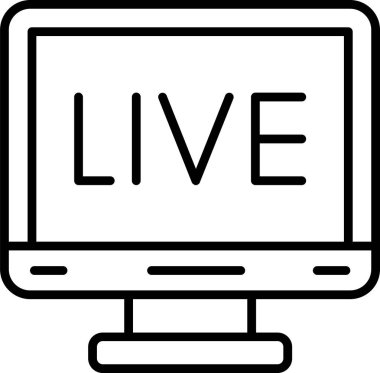 Taslak biçiminde canlı yayın simgesi