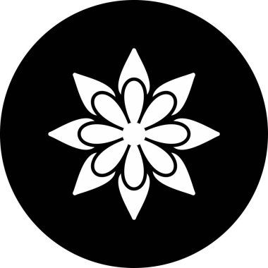 Çiçek. Web simgesi basit illüstrasyon 