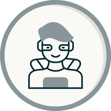 Süper kahraman ağ simgesi, vektör illüstrasyonu