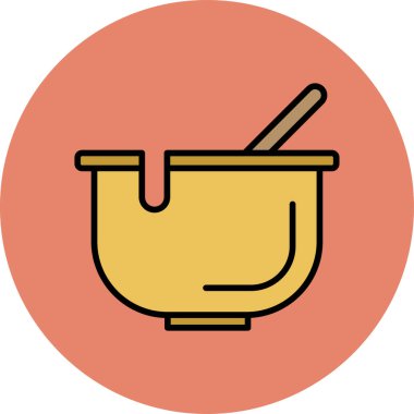 Kase web simgesi, basit vektör illüstrasyonu