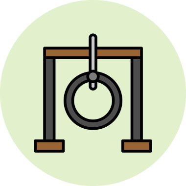 Salıncak ağ ikonu vektör illüstrasyonu