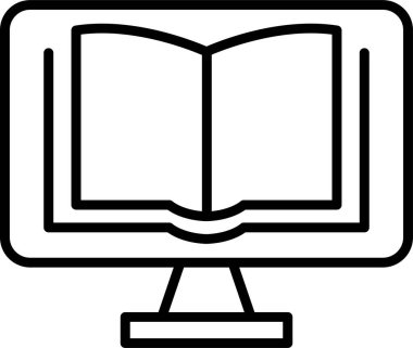 eBook simge vektör çizim