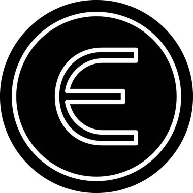 Epsilon web simgesi vektör illüstrasyonu