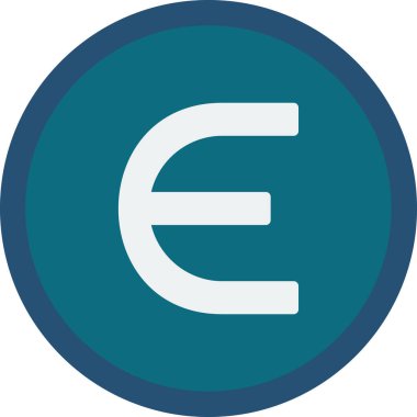 Epsilon web simgesi vektör illüstrasyonu