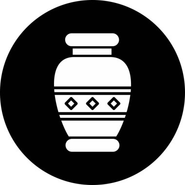 Vazo. Web simgesi basit illüstrasyon