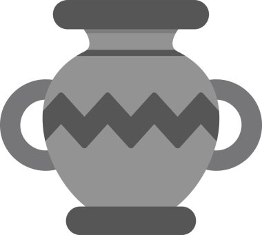 Vazo. Web simgesi basit illüstrasyon