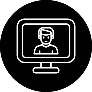 Basit simgeyi karşılama vektör illüstrasyonu