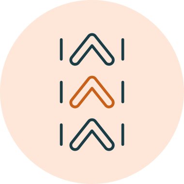 Basit ok simgesi vektör illüstrasyonu