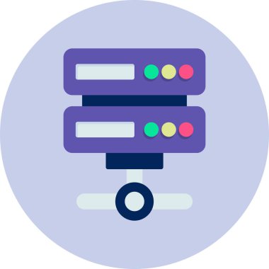 veritabanı simgesi, vektör illüstrasyonu basit tasarım