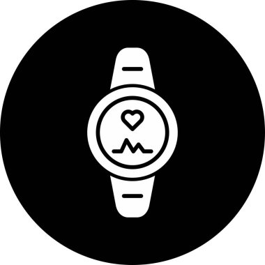 smartwatch simgesi, vektör illüstrasyonu basit tasarım